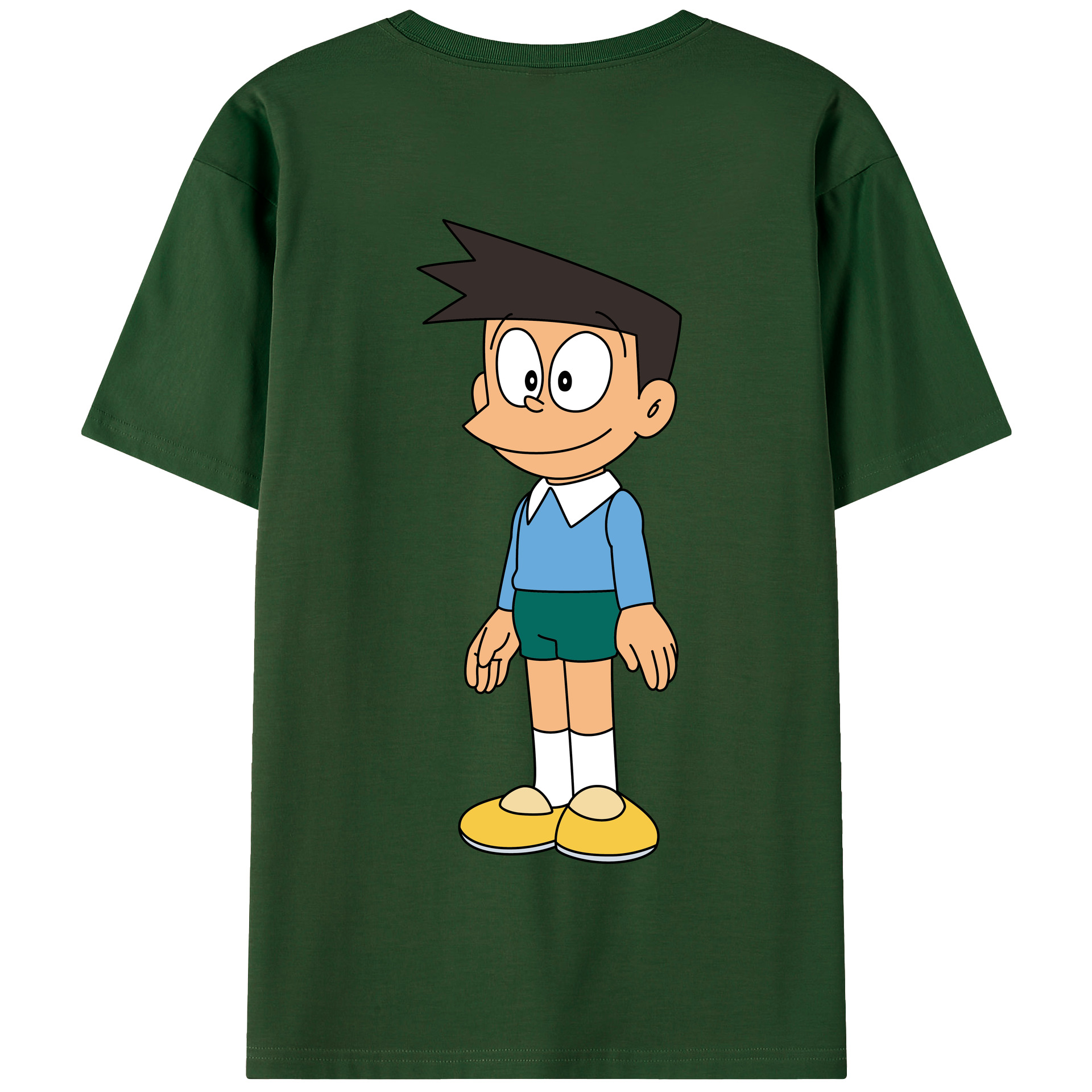 （画像用） ドラえもん 骨川 スネ夫 Doraemon Honekawa Suneo 綿100％半袖Tシャツ（背面プリント）